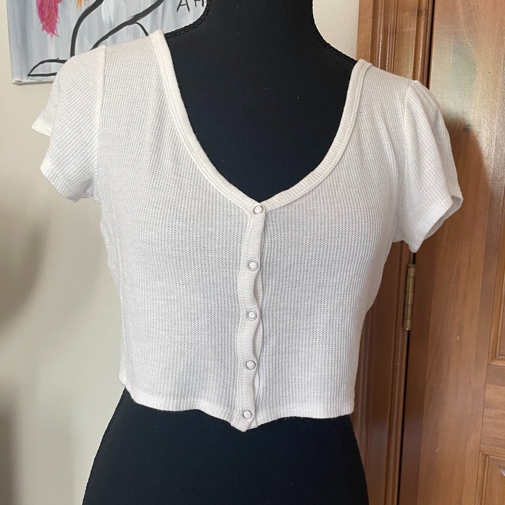 White crop top